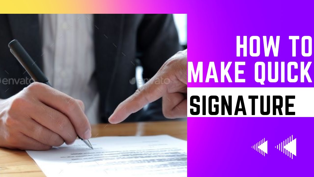 Simple quick signature ideas | easy signature tutorial | unique signature designs