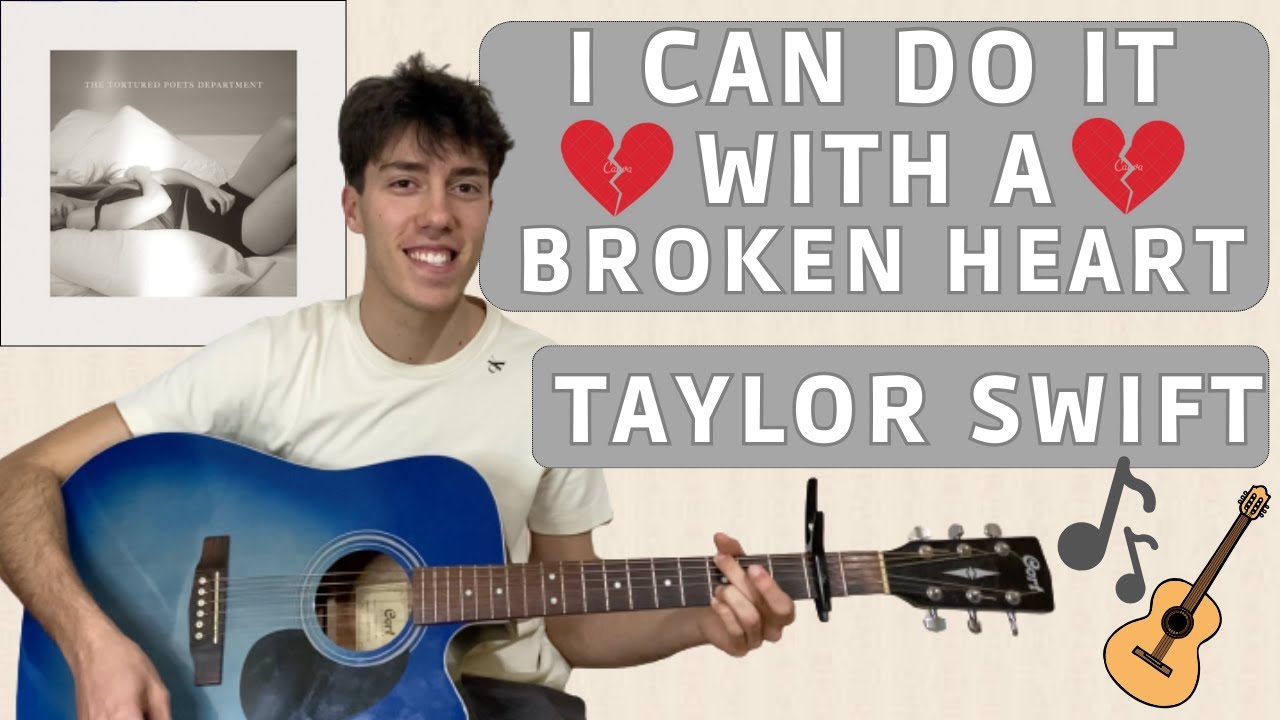 Taylor Swift - I Can Do It With A Broken Heart EASY guitar cover (tabs + chords + lyrics) 🎸🎶🤍
