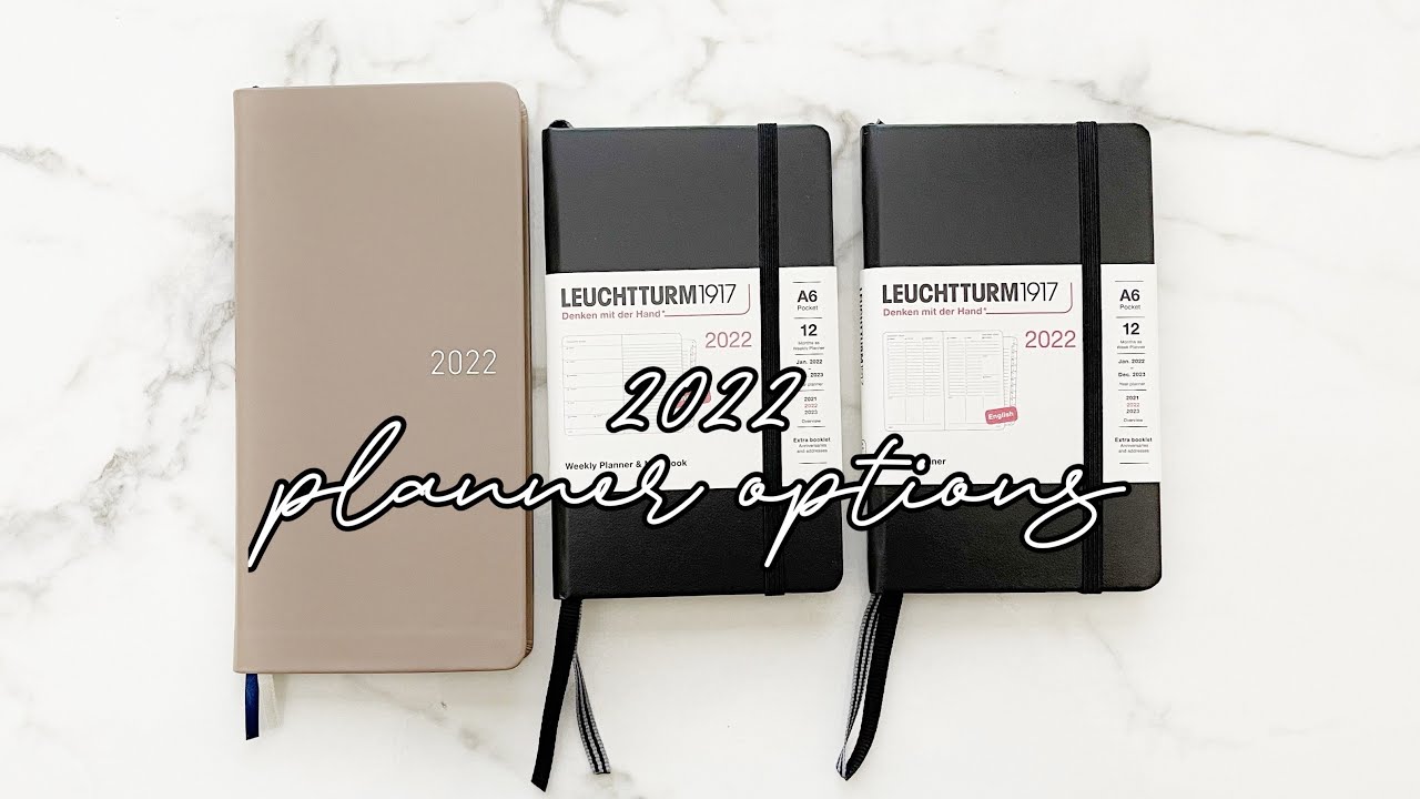2022 Planner Options (Hobonichi weeks in Cinnamon Beige and Leuchtturm A6 Pocket Planners