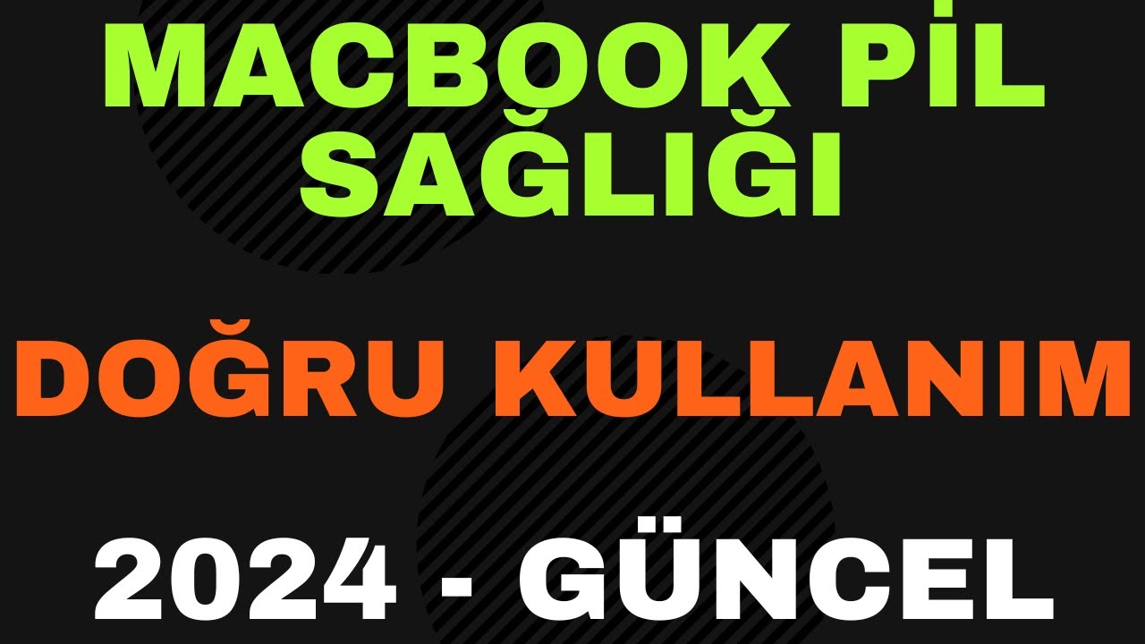 Macbook Pil Sağlığını Koruyun - Pil Devir Sayısı - Pil Ömrünü Uzatma