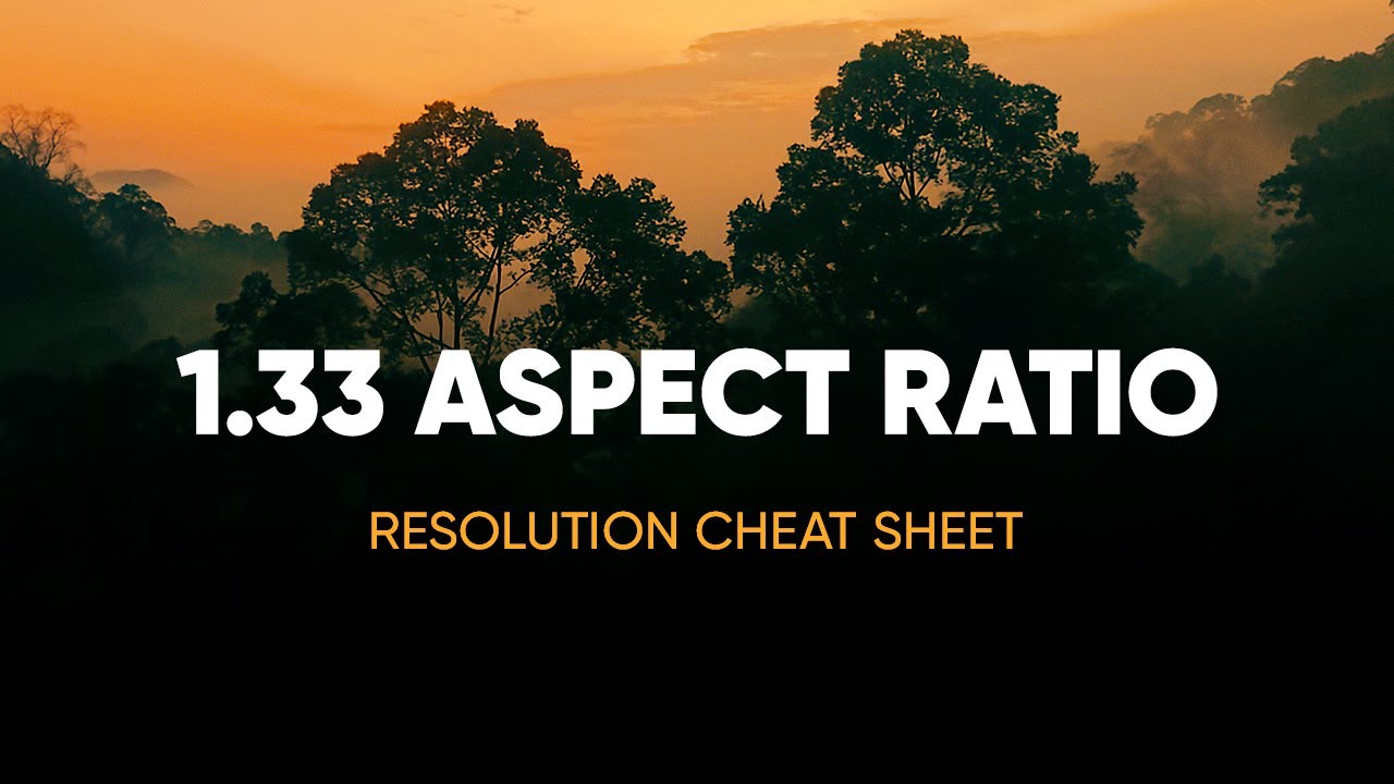 1.33:1 Aspect Ratio Cheat Sheet (4:3 Standard Fullscreen)
