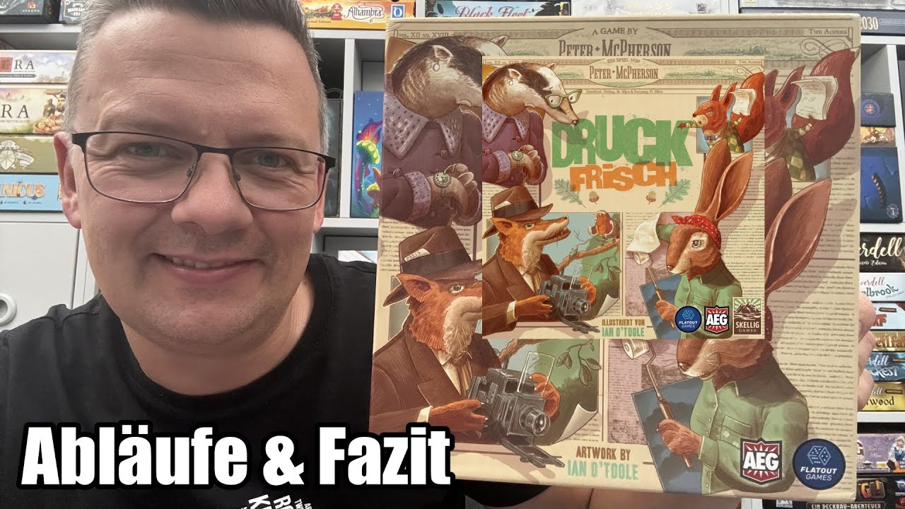 Werde der Top-Redakteur! Druckfrisch (Skellig Games) Ein rasantes Plättchenlegespiel!