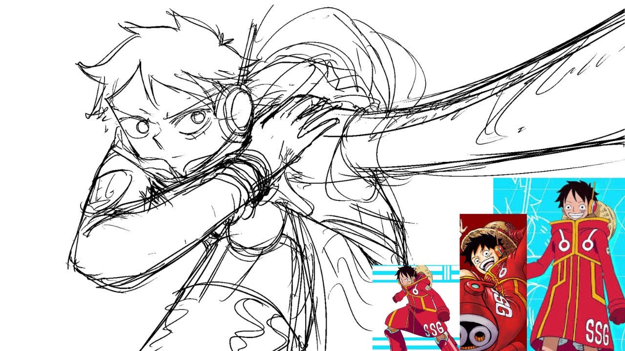 [Timelapse Commentée] Fan Art de Luffy!