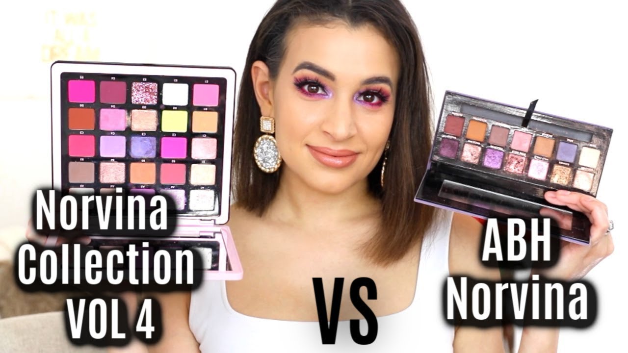 Norvina Collection Pro Pigment Palette Vol 4 VS ABH Norvina Palette