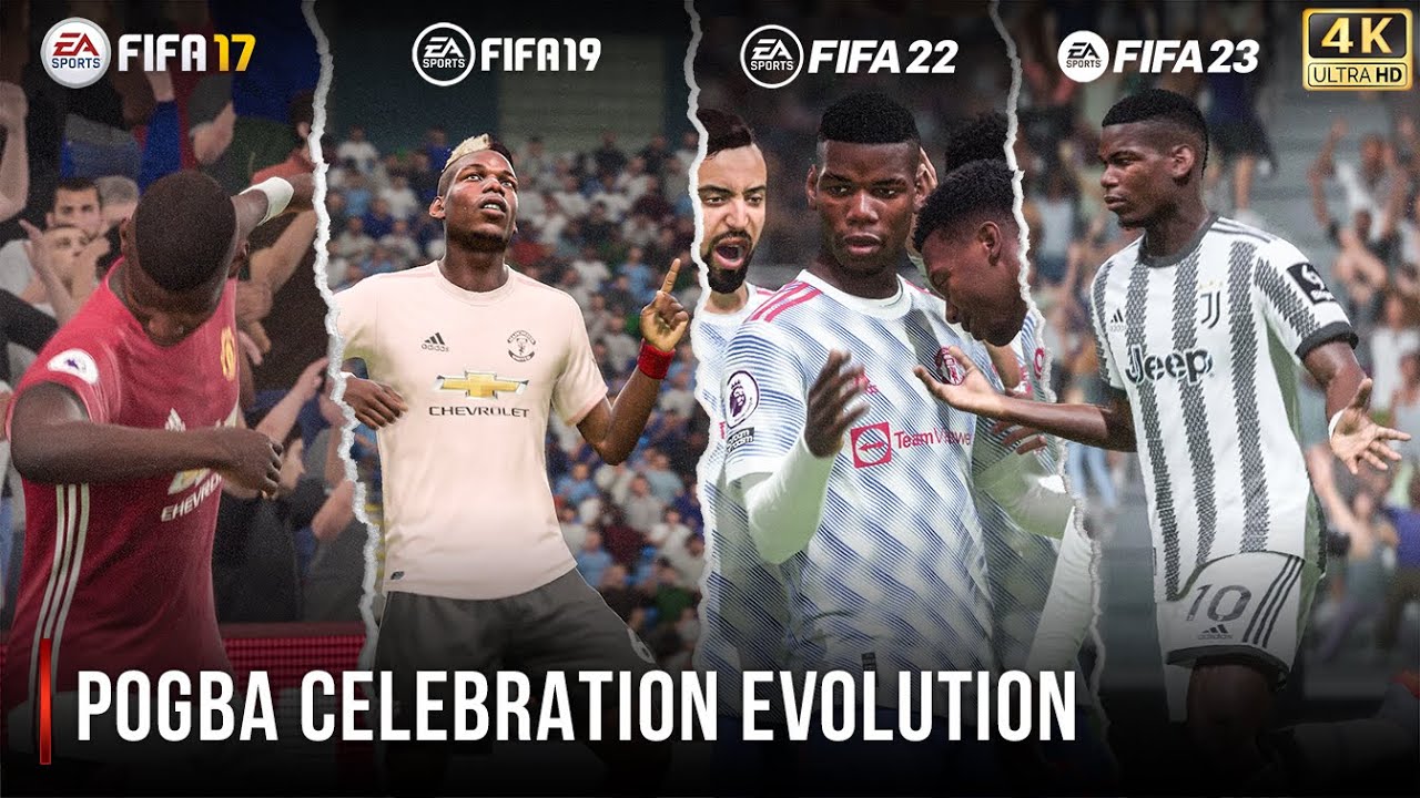 Эволюция празднования Погба в FIFA | 17–23 | 4K 60FPS