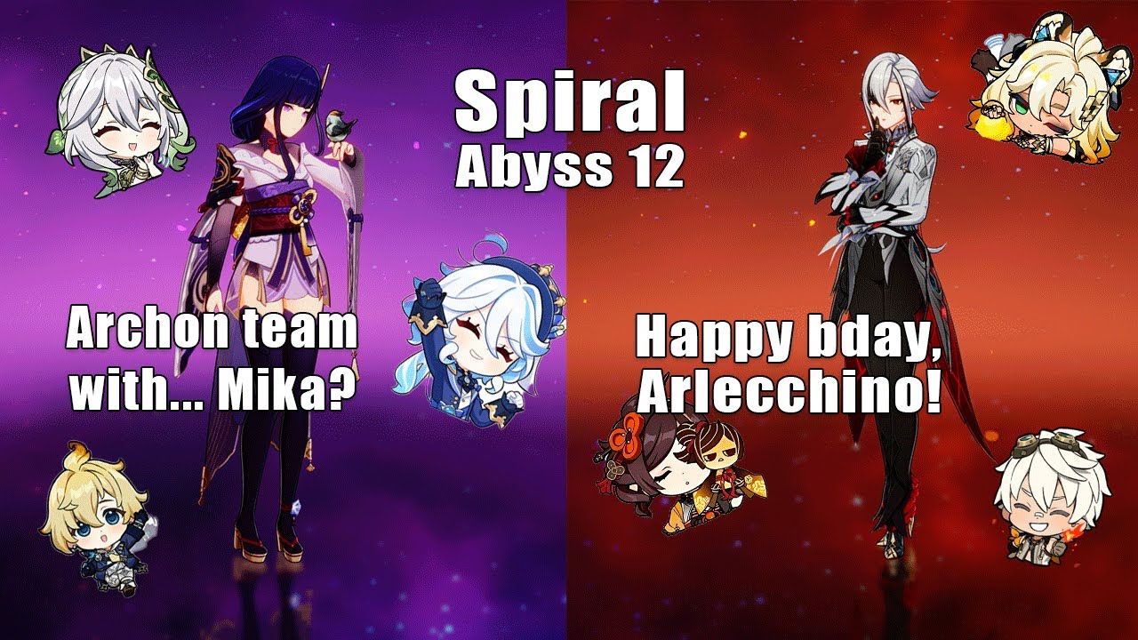 Archon team & Arle ft. Chiori | Spiral Abyss 5.8 Floor 12 9 Stars | Genshin Impact