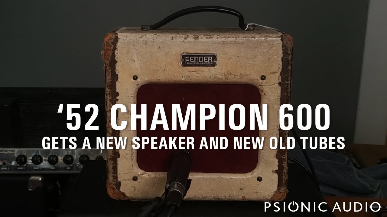 '52 Champion 600 Gets a New Speaker and New Old Tubes