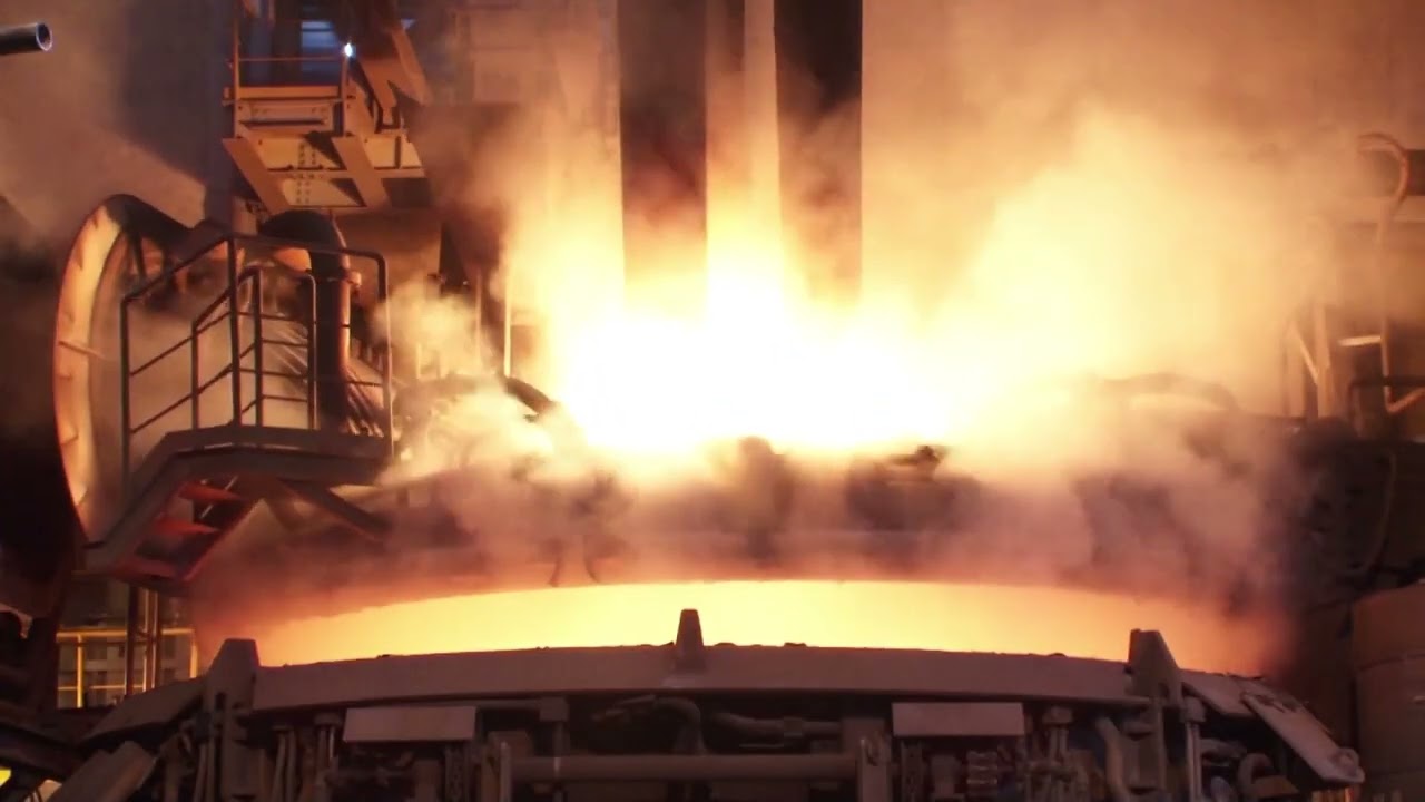 Danieli Electric Arc Furnace 👌 #steel #rolling #rollingmill #viral #india #EAF #danieli #meltshop