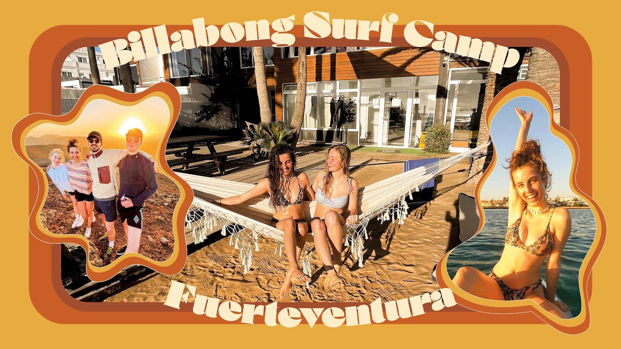 BILLABONG SURFCAMP FUERTEVENTURA &middot; Surfcamp Vlog &middot; wir lernen surfen | canary islands