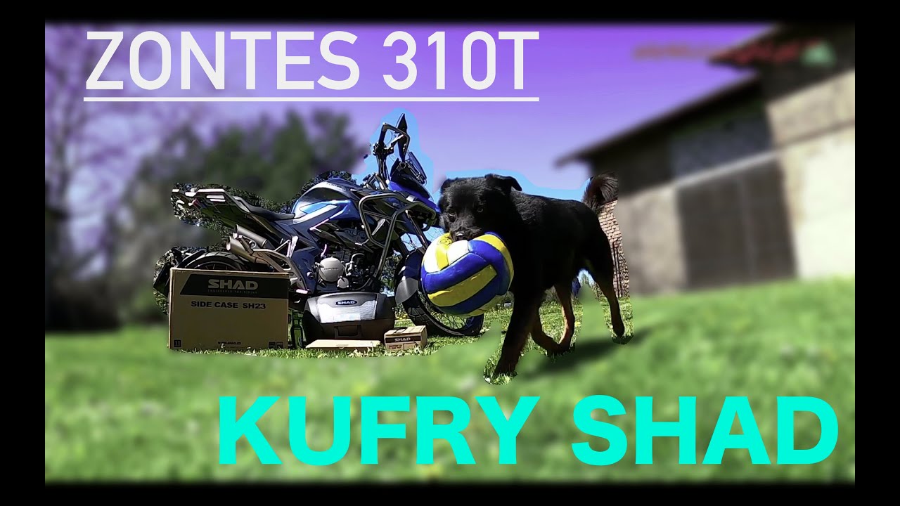 🔴SHAD SH23 + Kufer centralny - 🛠Montaż na ZONTES 310T [odc. 3]