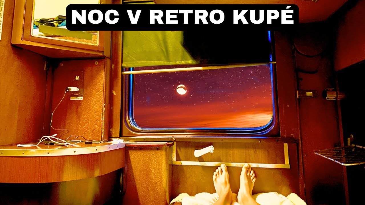 Nočný vlak a tajomná destinácia: Retro kupé zo 60-tych rokoch