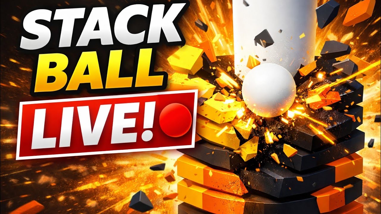 🔴 Stack Ball LIVE | Satisfying Smash Gameplay 😍