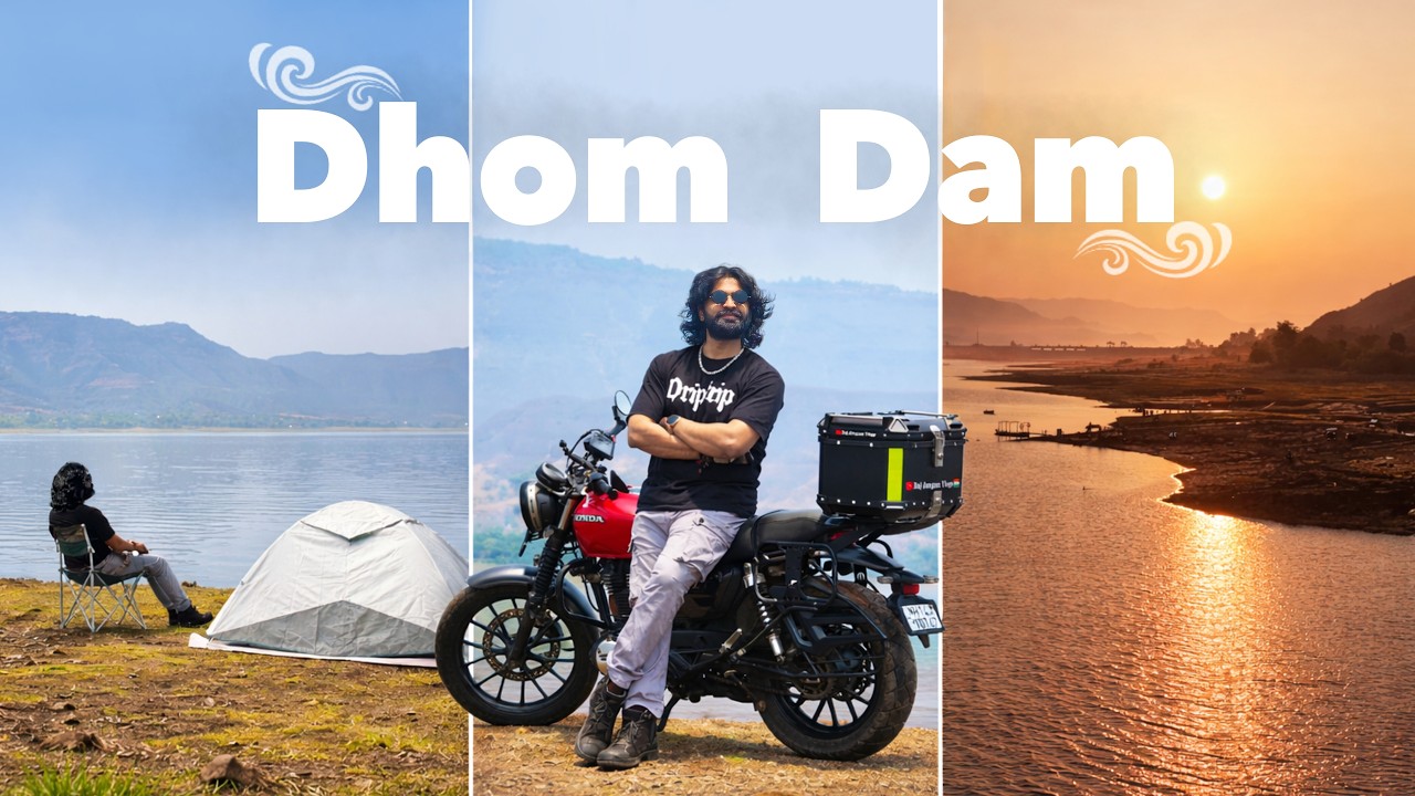 Midnight Ride to Dhom Dam 😳 | Sunrise, Tent & Perfect Vibes 😍ही फक्त ride नव्हती, एक अनुभव होता ❤️