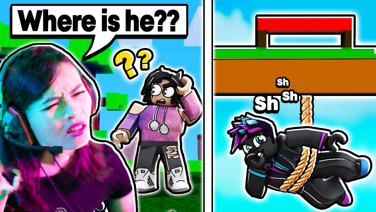 I Went UNDERCOVER In a Streamers HIDE AND SEEK...(Roblox BedWars)