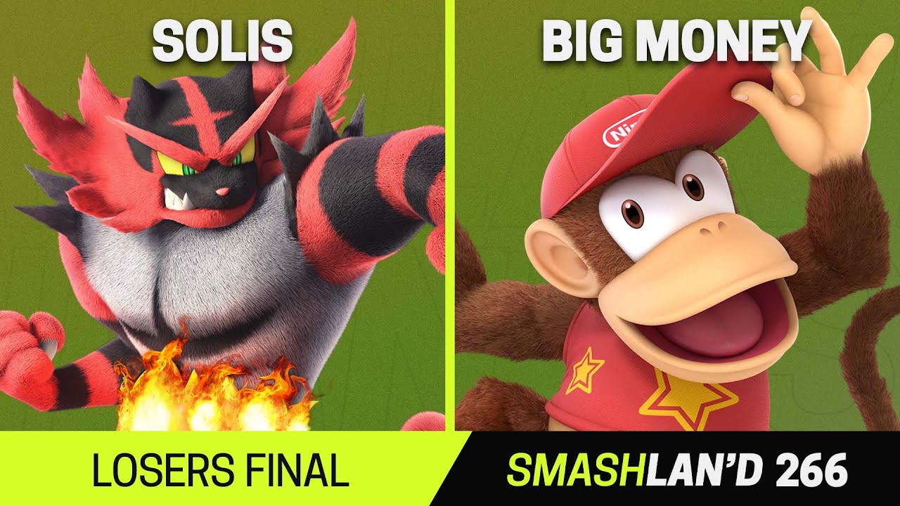 SmashLAN'd 266 Losers Final - Solis (Greninja, Incineroar) vs Big Money (Diddy Kong) - SSBU
