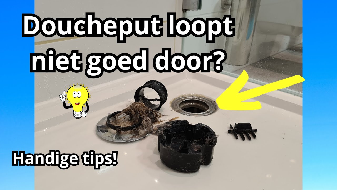 Doucheput loopt niet lekker door? In deze video vind je de oplossing!