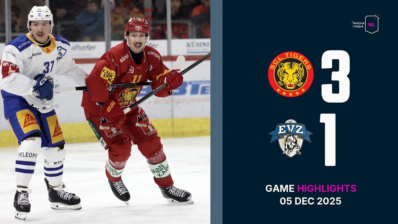 SCL Tigers vs. EV Zug - Game Highlights