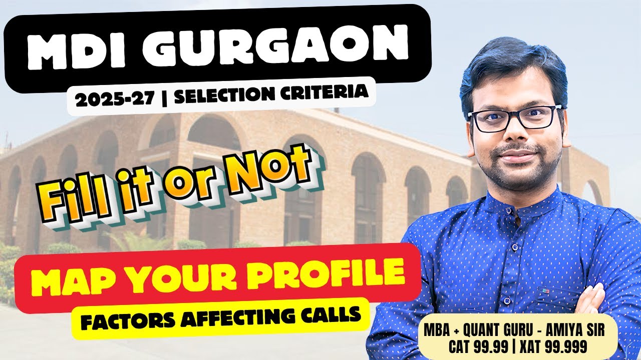 MDI New Selection Criteria 2025- 27  | Safe CAT Score for GD WAT PI Calls