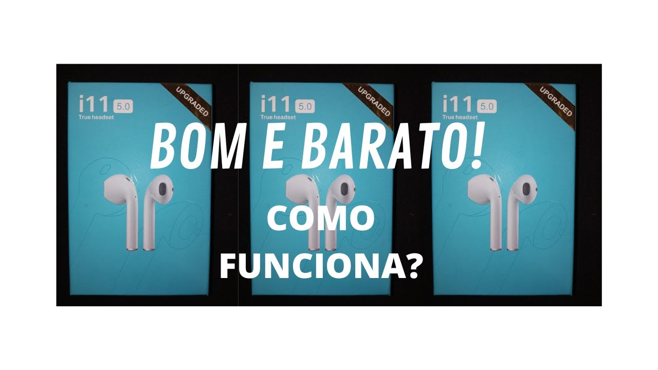 FONE i11 Fone Bluetooth Sem Fio I11 Tws 5.0 AirPods Tws I11 Bluetooth 5.0 Android E Ios