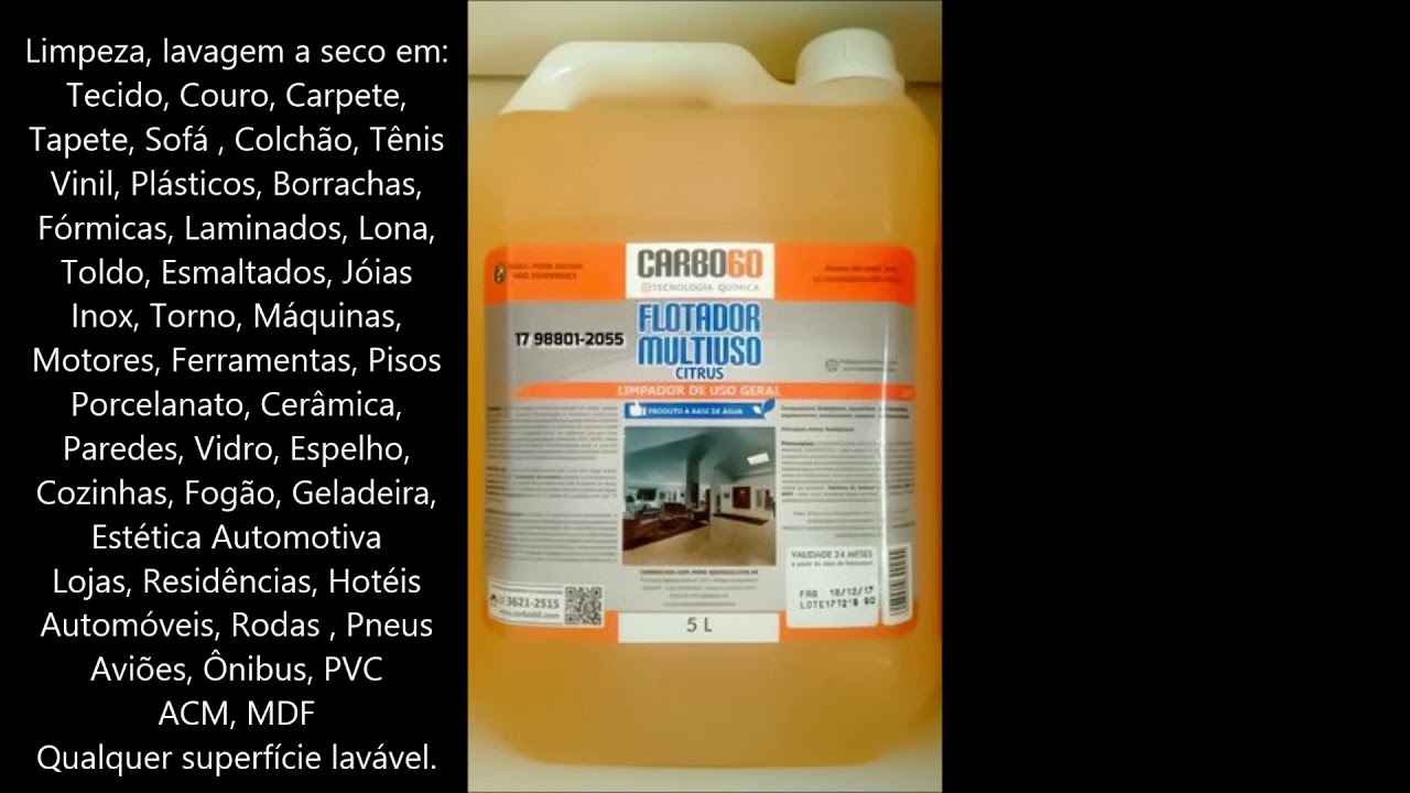 Flotador Multiuso Citrus - com D'LIMONENO - Tensoativos com Nanotecnologia