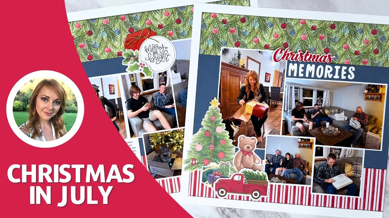 Christmas in July Scrapbook Layout Ideas