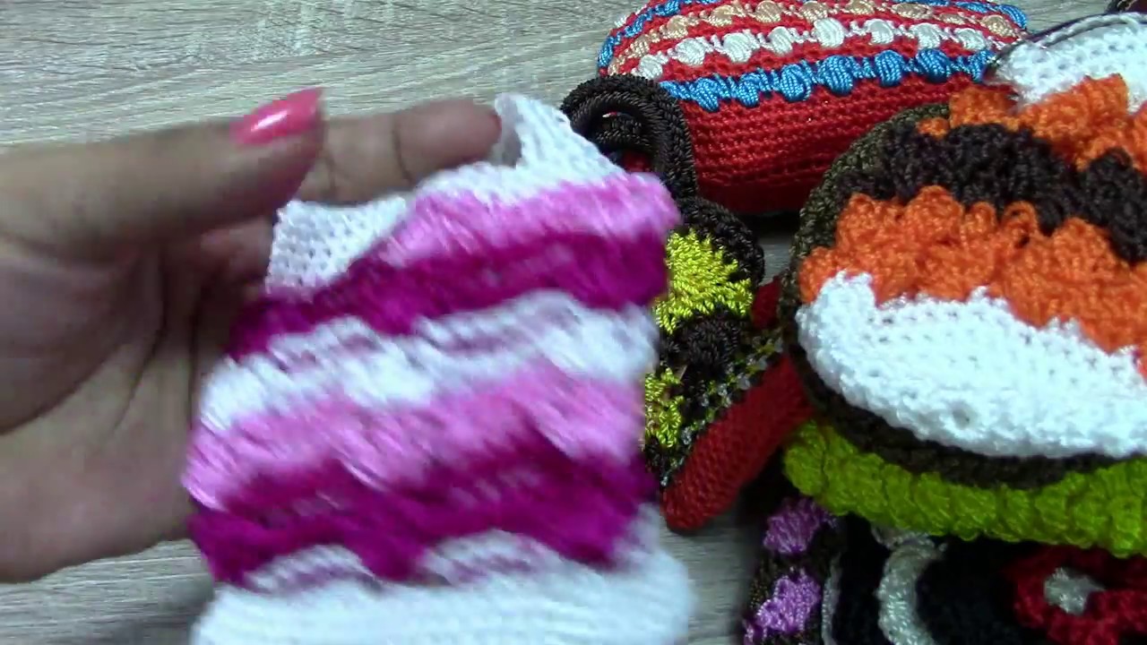 VARIADOS MONEDEROS A CROHCET/ VIDEOS  TUTORIALES
