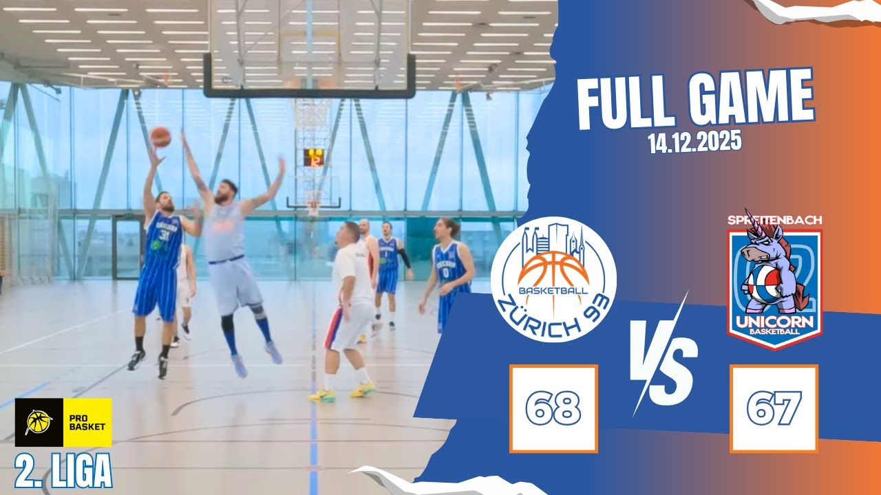 ProBasket 2. Liga - Full Game - BC Zürich 93 vs. Unicorn 02 Spreitenbach
