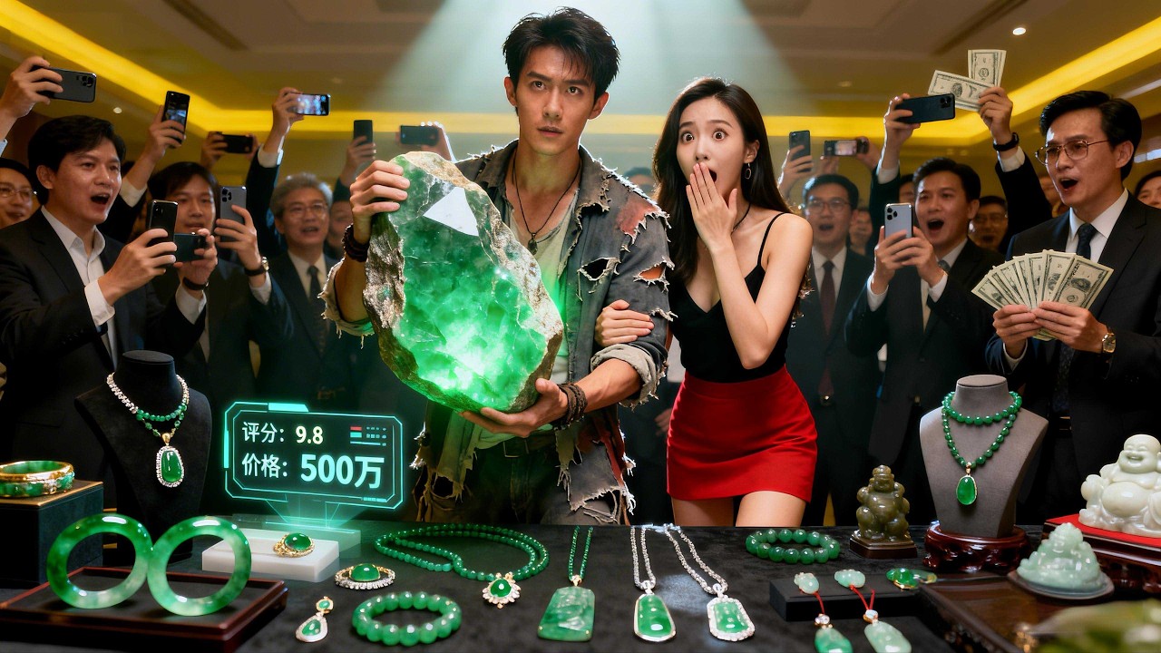 穷小伙觉醒透视神眼，一眼看穿废石里面藏有天价翡翠，瞬间帮助女总裁狂赚三千万，女总裁当即以身相许，一路开挂逆袭人生！#男頻 #短劇 #窮小子 #女總裁 #逆襲