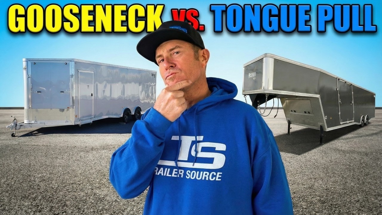Gooseneck vs Tongue Pull Snowmobile Trailer