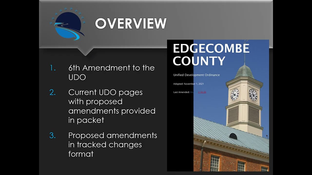 Edgecombe County UDOTA6 25 BOCC Presentation 2 16 26