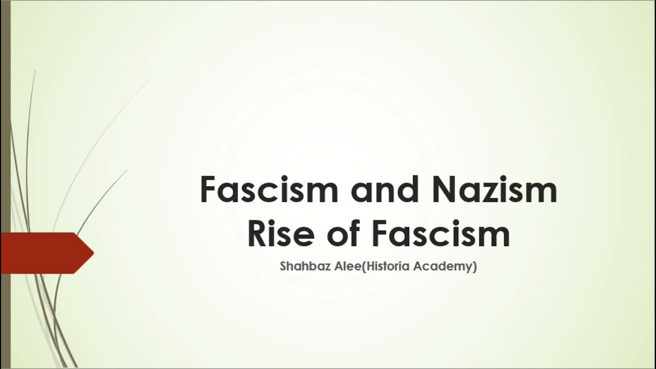what is Fascism | Pakistan under fascism |  Political Science | CSS Lecture | Urdu | Explained | 01