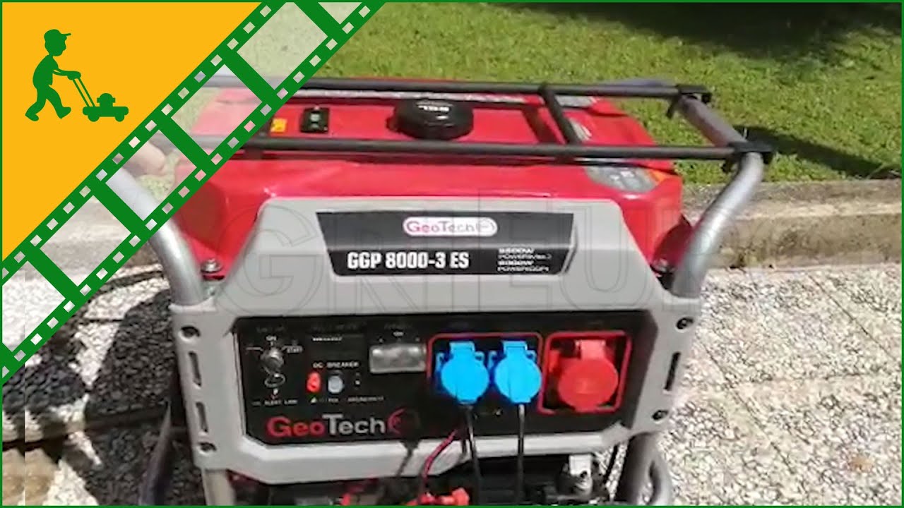 Utilizzo del Generatore di corrente GeoTech Pro GGP 8000-3 ES carrellato  – come avviare