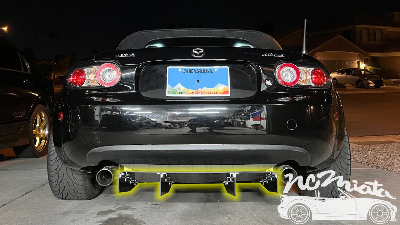 NC1 CHASSIS MOUNTED REAR DIFFUSER! & & & I STARTED MAKING STICKERS!!! THEY'RE DOPE!!!