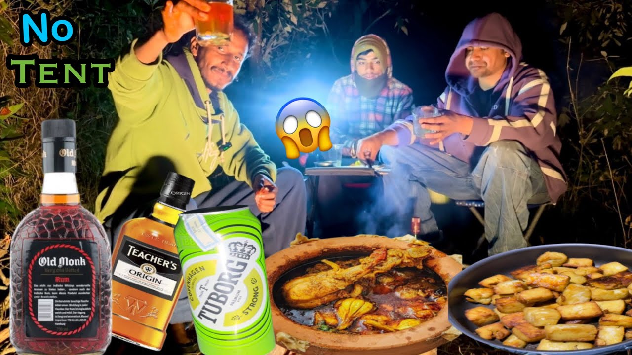 WINTER NIGHT CAMPING WITHOUT A TENT 😱|CAMPING IN INDIA | CAMPER LIFE 