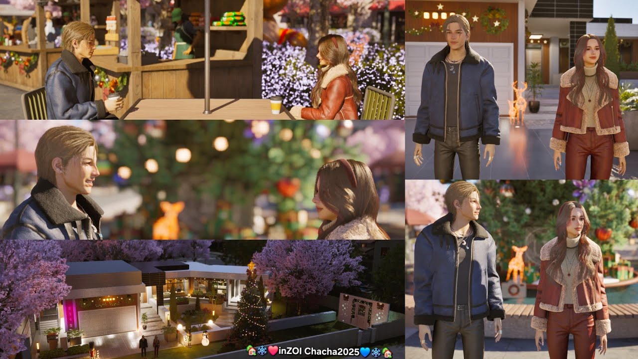 🏡❄️❤️The couple💙❄️🏡 🏡❄️❤️Photos from Gameplay inZOI💙❄️🏡 by  Chacha2025 