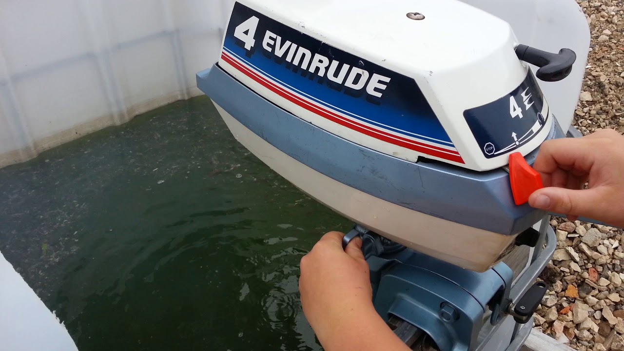 Teste de moteur evinrude 4 cv