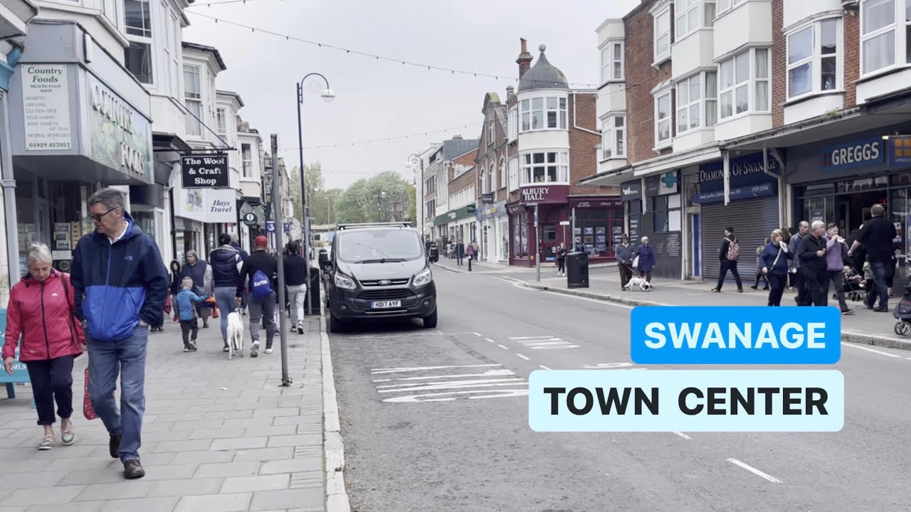 [4K][2023] SWANAGE BEACH - CUTE SEASIDE TOWN WALKING TOUR