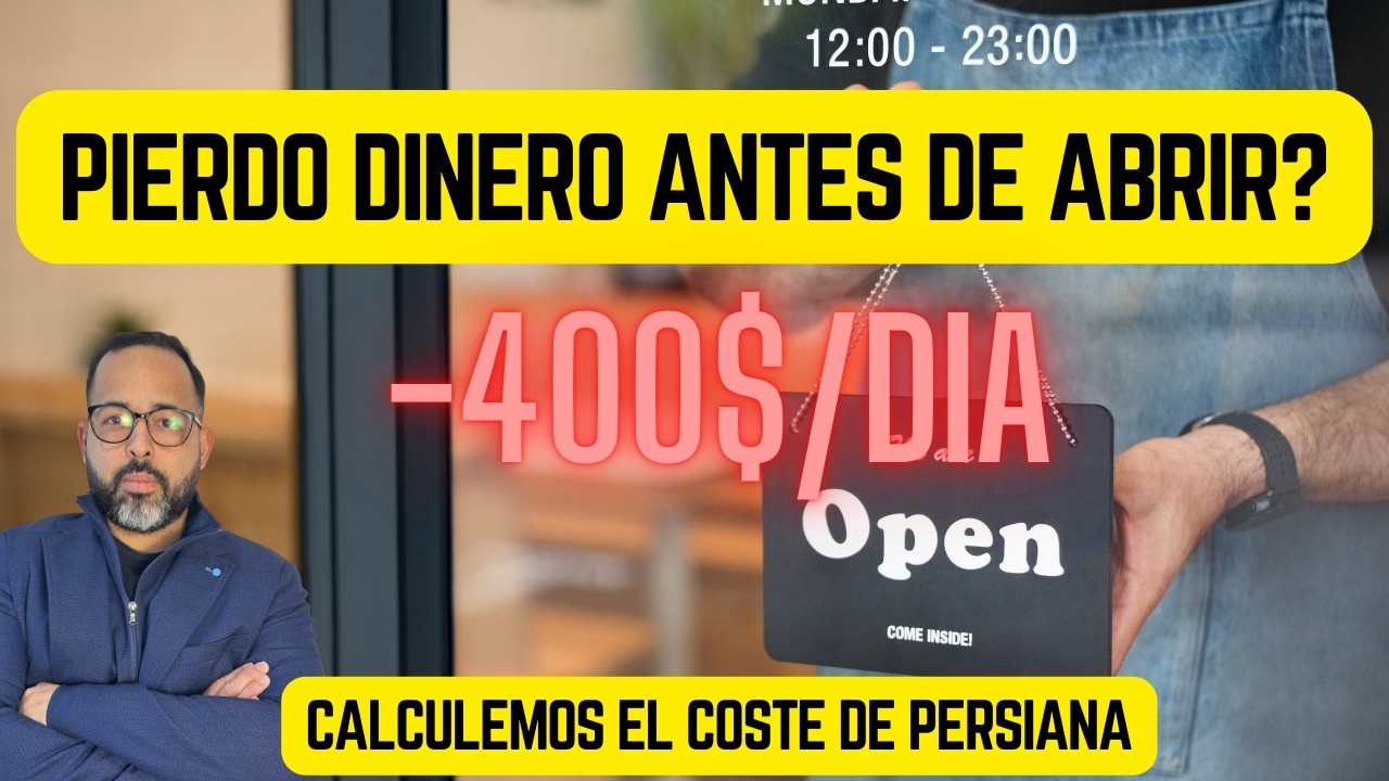 ¿Cuánto dinero PIERDES al abrir tu restaurante? (Cálculo real de la persiana)