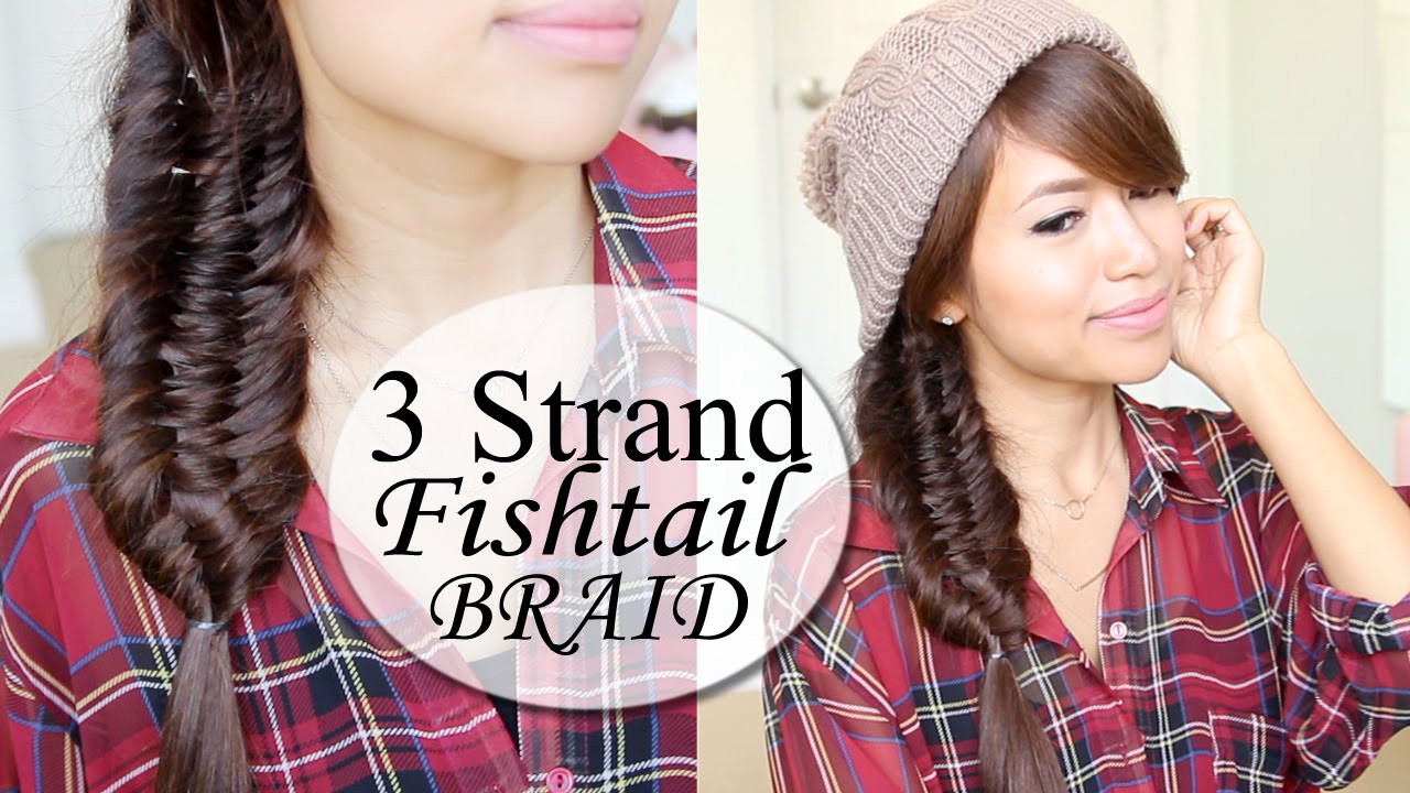 Three (3) Strand Fishtail Braid Hair Tutorial | Hairstyle