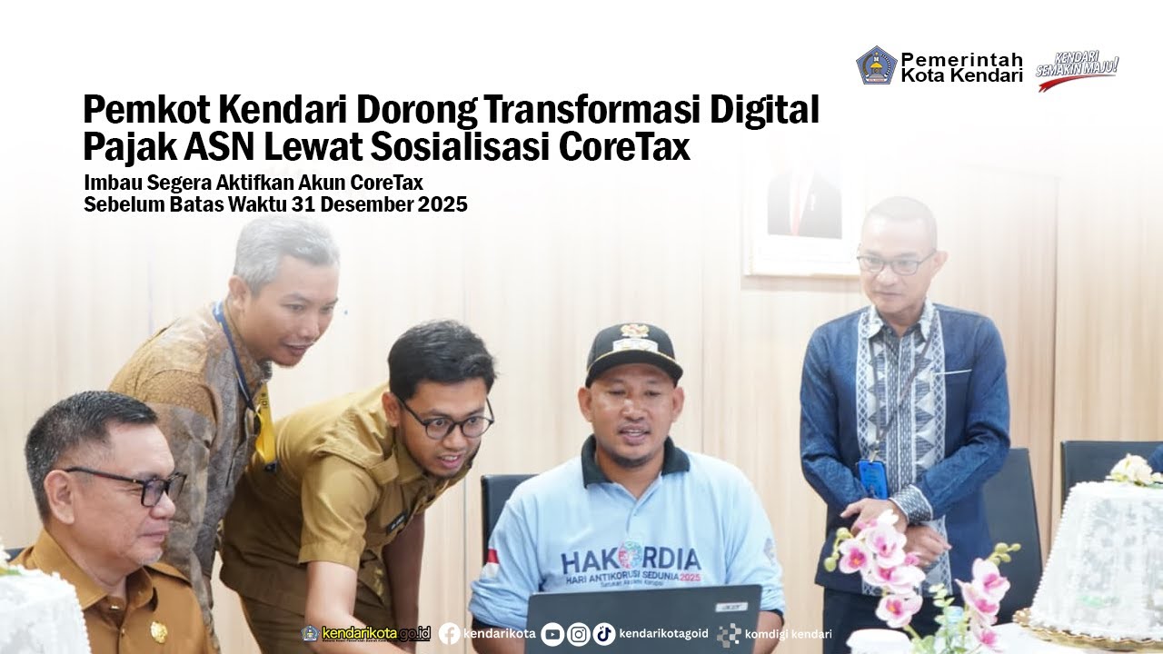 Pemkot Kendari Dorong Transformasi Digital Pajak ASN Lewat Sosialisasi CoreTax