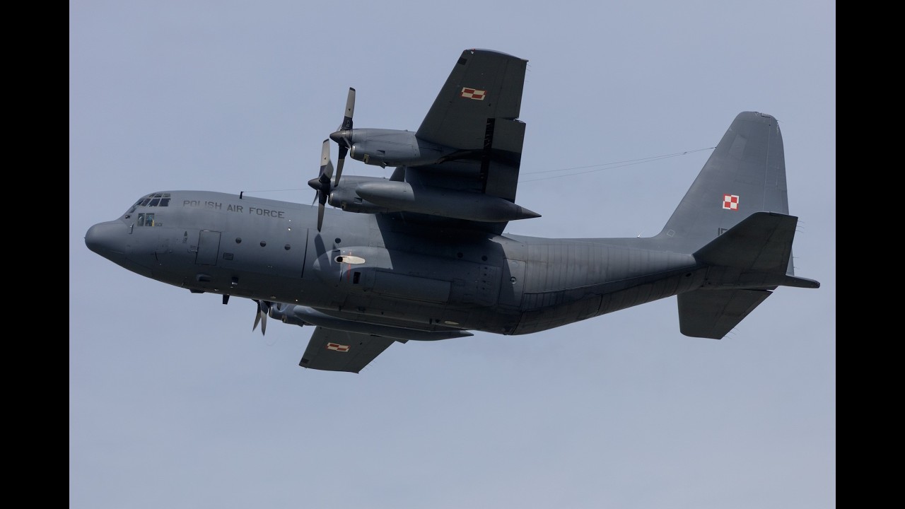 Lockheed C-130E Hercules czyli. Dźwięk samolotu na wysokości 12.000 stóp 24.02.2026