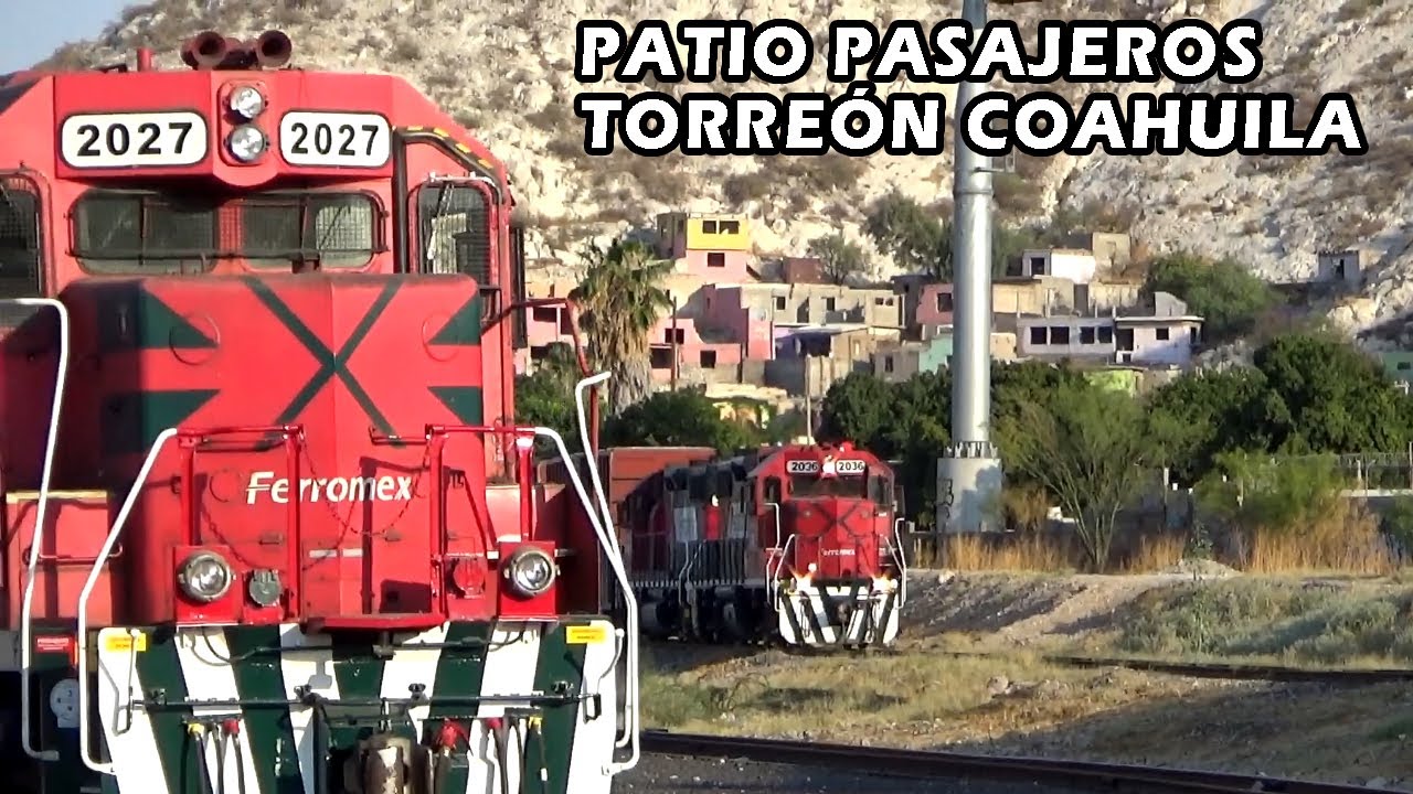 Tarde de trenes en antiguo patio de Torreón.