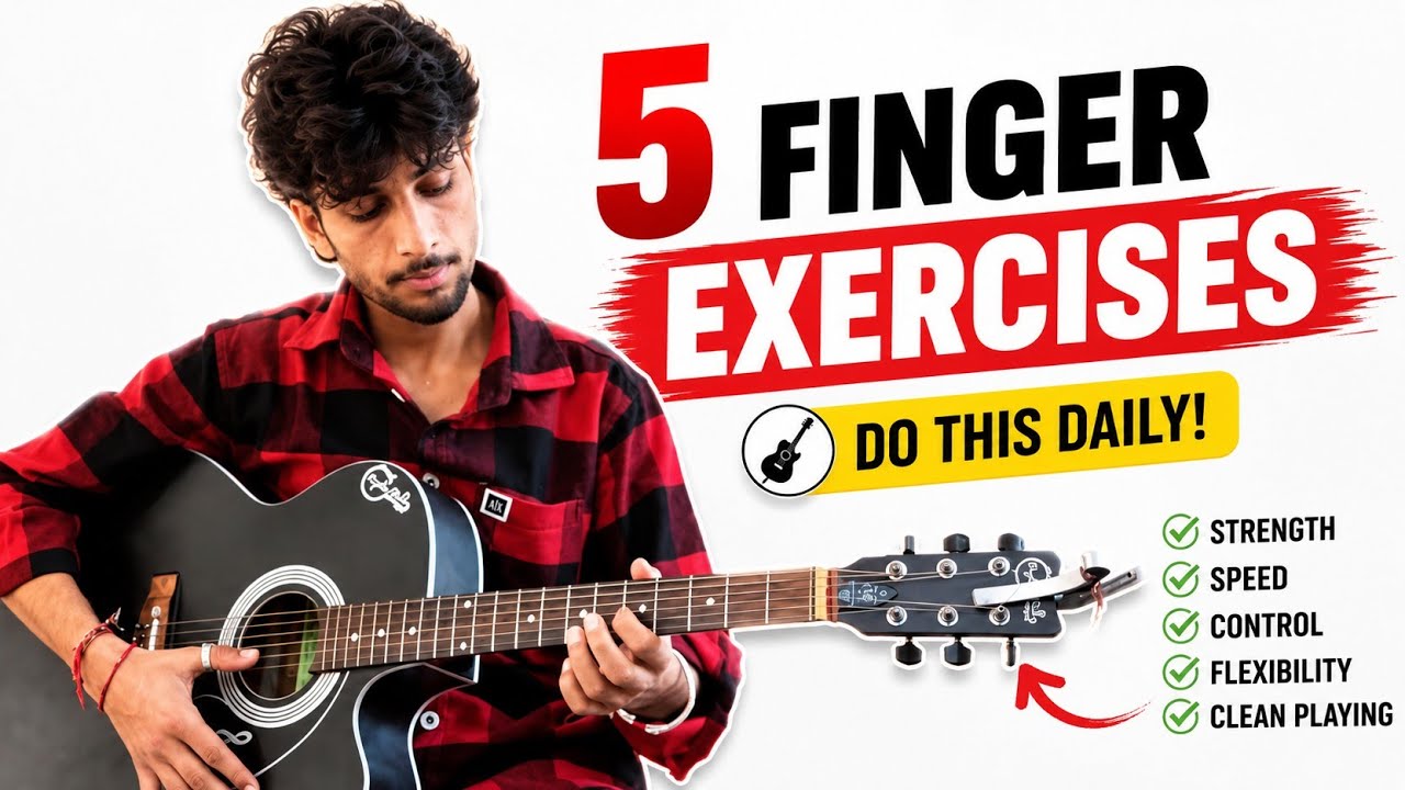 5 Finger Exercises for Beginners | Guitar Pro in 7 Days 🎸