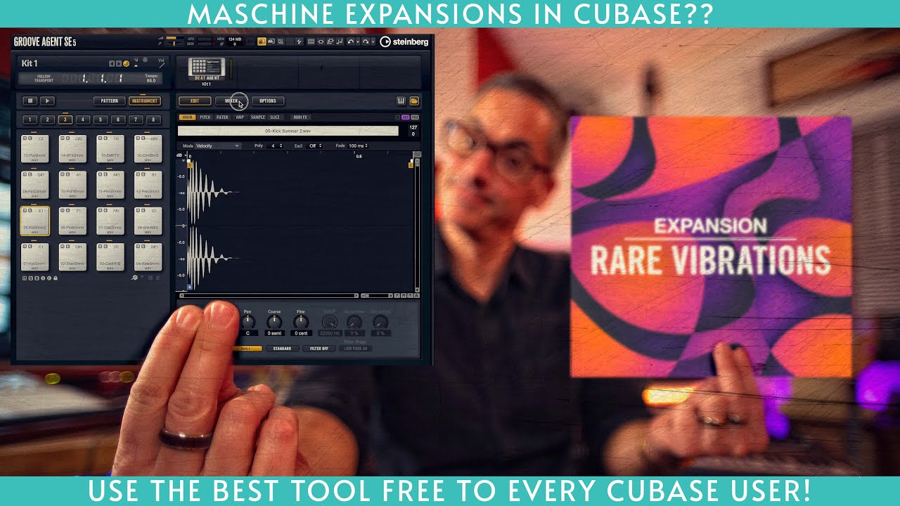 Maschine Expansions+Cubase: Use the free but powerful Groove Agent SE!
