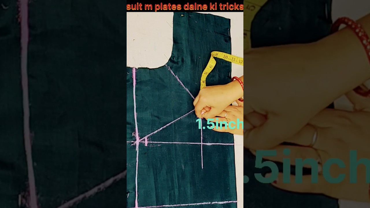 suit/kurti m front m plates dalne ki aasan tricks #viral #amazing