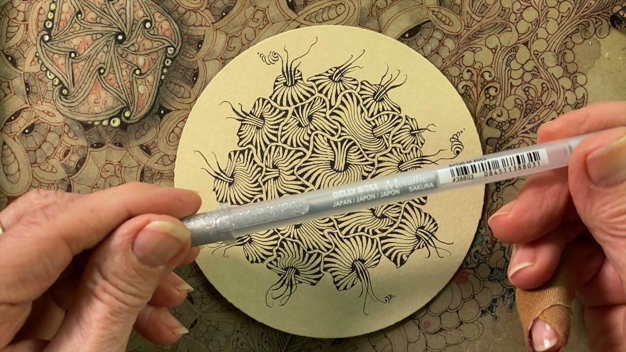 Пакет проектов Zentangle № 16 — 12 дней Zentangle 2021 — День 1