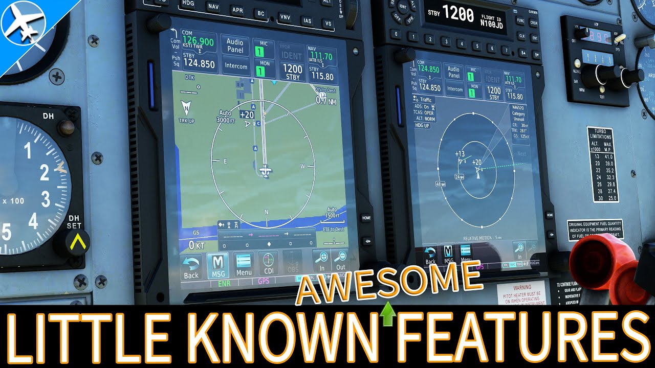 TDS Garmin GTNXi | Amazing Little-Known Features | Microsoft Flight Simulator 2020