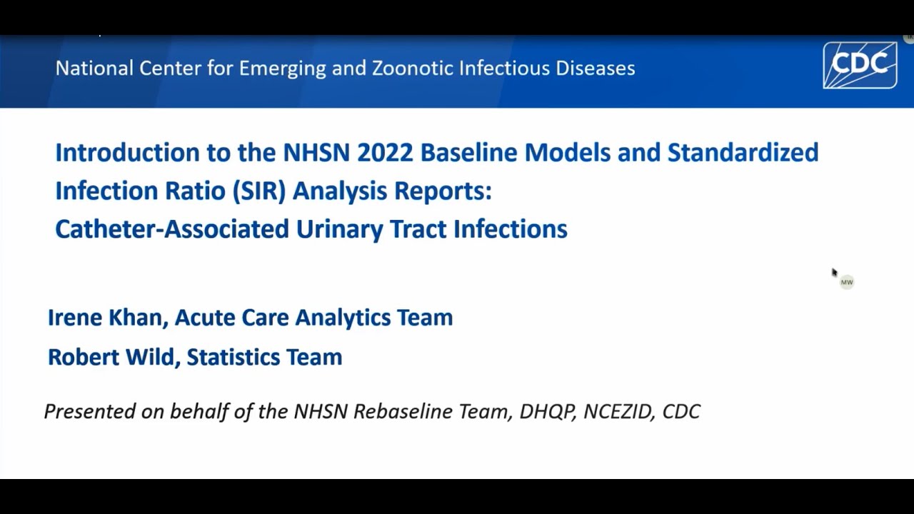 2025 Annual Training Baseline Models and SIR Reports CAUTI
