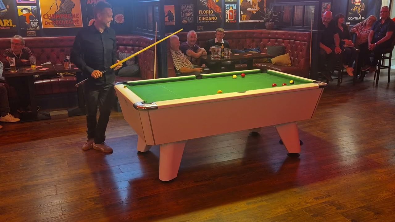 Jimmy White, Whirlwind almost loses in pool pub exhibition,  Roscommon