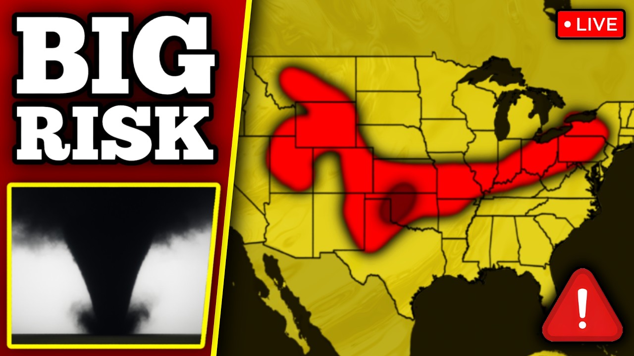 🔴 BREAKING TORNADO WARNING IN TEXAS - Large Tornadoes Possible With LIVE Chasers...